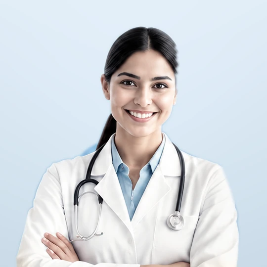 Illustrative healthcare professional representing RevPrime’s medical billing support