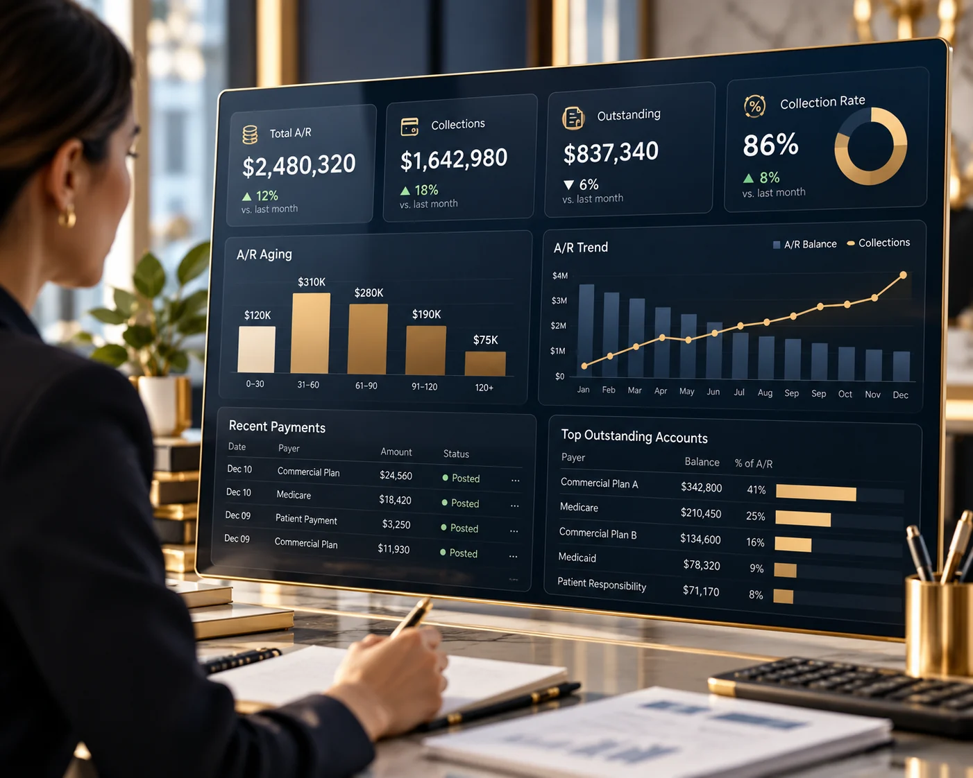 Illustrative visual related to Accounts Receivable (AR) Management