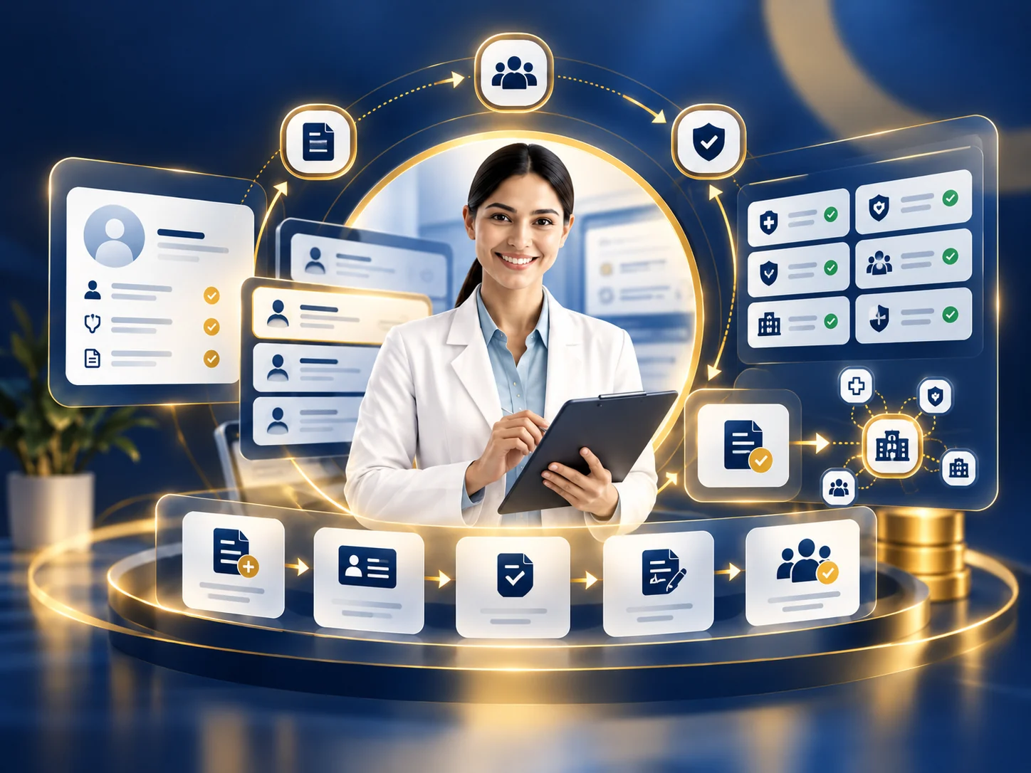 Illustrative visual related to Credentialing & Provider Enrollment